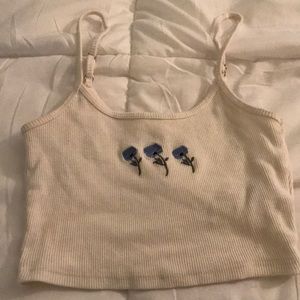 white hollister tank top